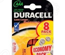 Набор батареек щелочных Duracell LR03-8BL Basic AAA