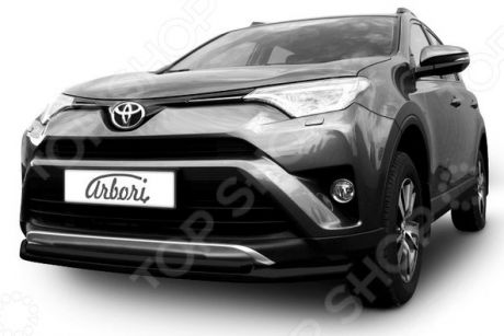 Защита переднего бампера Arbori двойная для Toyota RAV4, 2015