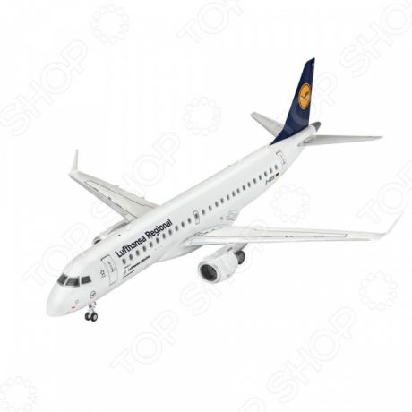 Сборная модель гражданского самолета Revell Embraer 190 авиакомпании Lufthansa
