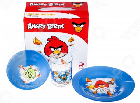Набор детской посуды Angry Birds