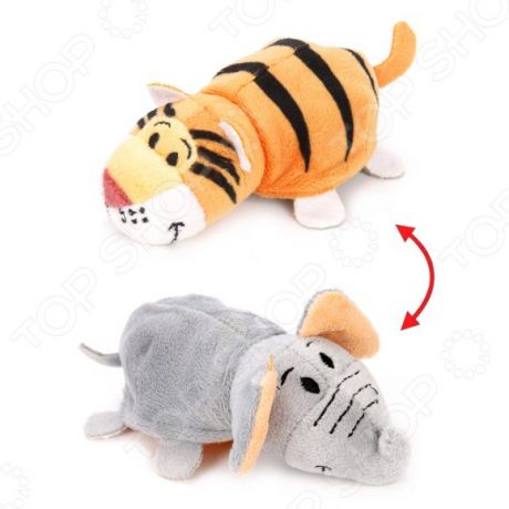 Мягкая игрушка 1 Toy «Вывернушка 2в1: Слон-Тигр»
