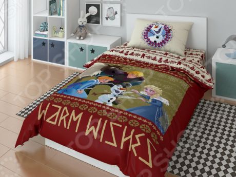 Детский комплект постельного белья Disney Olaf Warm Wishies
