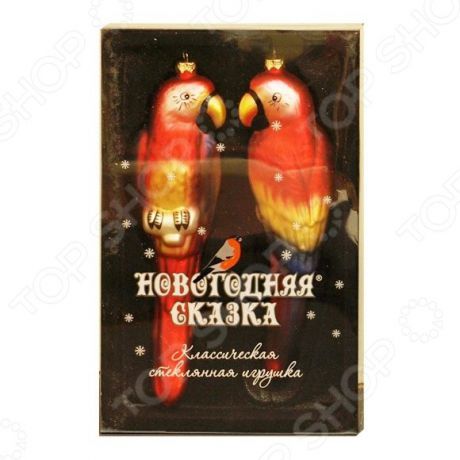 Набор елочных украшений Новогодняя сказка «Попугаи» 97714