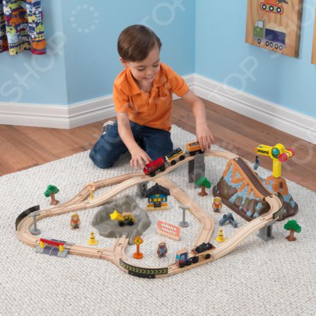 Набор железной дороги игрушечный KidKraft «Горная стройка»