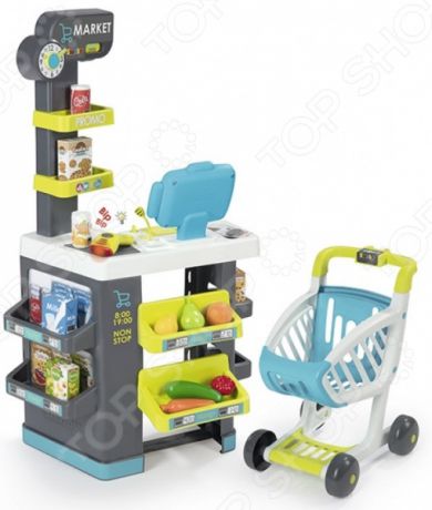 Игровой набор для ребенка Smoby City Market «Супермаркет с тележкой»