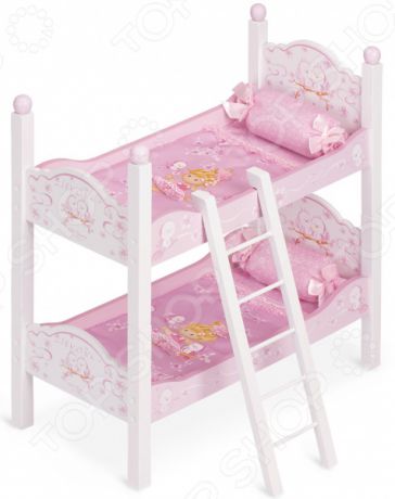Кроватка двухъярусная для кукол De Cuevas «Мария» 54223