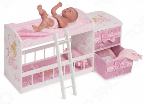 Кроватка двухъярусная для кукол De Cuevas «Мария» 54323