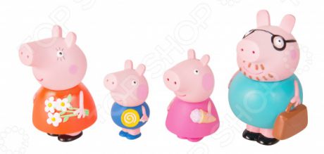 Набор детских игрушек для ванны Peppa Pig «Семья Свинки Пеппы»