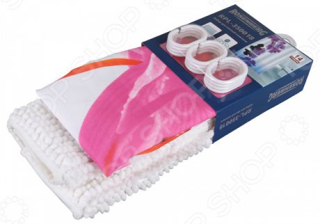 Набор: штора и коврик для ванной комнаты Rosenberg RPL-350018