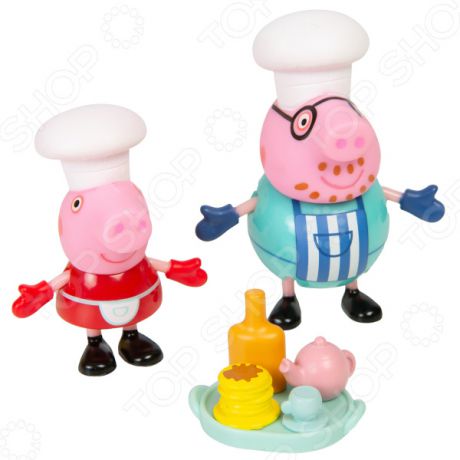 Игровой набор фигурок Peppa Pig «Пеппа и Папа пекут блинчики»