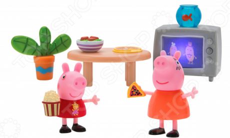 Игровой набор фигурок Peppa Pig «Пеппа и Мама смотрят фильмы»