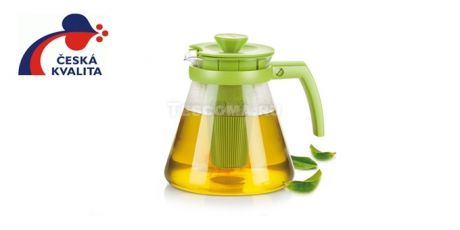 Чайник TEO 1,25 л, с ситечками для заваривания,зеленый,