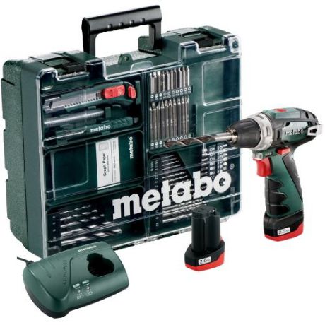 Дрель аккумуляторная Metabo PowerMaxx BS Basic Set 600080880