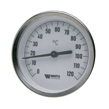 Термометр WATTS биметаллический Т80 100 Ду 80мм погружной