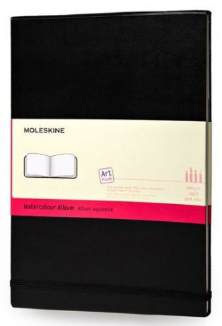 Блокнот для акварели Moleskine/Молескин CLASSIC WATERCOLOUR NOTEBOOK 90*140мм 60стр. твердая обложка черный