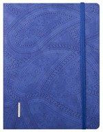 Тетрадь, InFolio/Инфолио Paisley", 160 стр., линейка (160*210), с резинкой и прострочкой у корешка I061/blue"