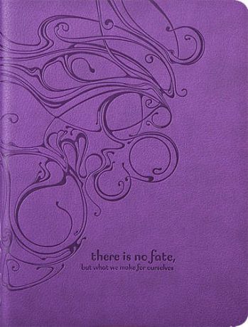 Бизнес-тетрадь InFolio/Инфолио с прострочкой, Fiore", А5 (160*210мм), 192 стр., клетка, кожезаменитель,violet"