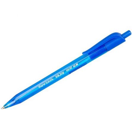 Ручка шариковая автоматическая Paper Mate/Пэйпер Мэйт InkJoy 100 RT синяя, 1,0мм трехгран.