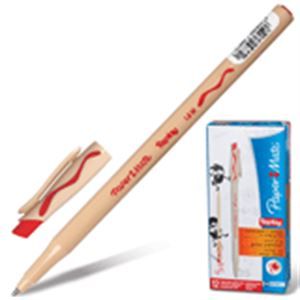 Ручка, шариковая, Paper Mate/Пэйпер Мэйт, Replay, 1мм, красная, с ластиком