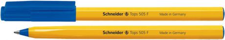 Ручка, шариковая, Schneider ,TOPS 505 F, оранжевый корпус, синяя