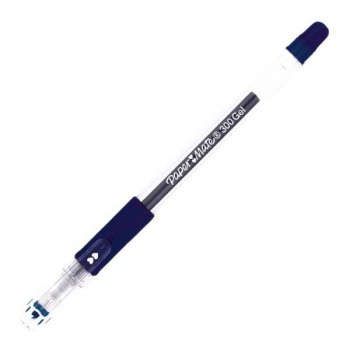 Ручка гелевая, Paper Mate/Пэйпер Мэйт PM 300", 0,7 мм, синяя"