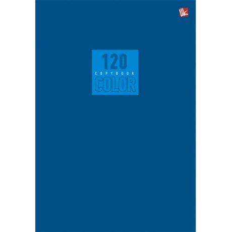 Тетрадь, 120 л., А5-, клетка, Эксмо, Серия Стиль и цвет. Синий, швейное клеевое крепление