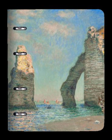 Тетрадь, 120л. А5 (175х212мм) клетка Доминанта Art Blanc "Monet" с кольцевым механизмом