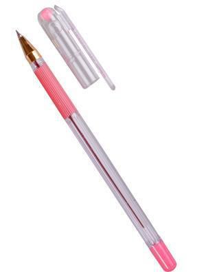 Ручка шариковая розовая MC Gold 0,5мм, грип, MunHwa