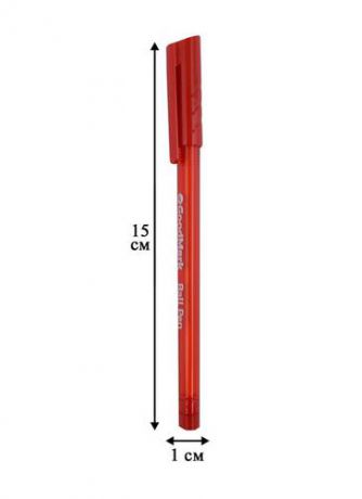 Ручка шариковая красная, GoodMark