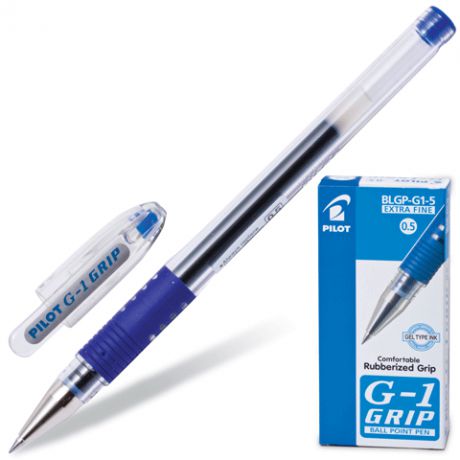 Гелевая ручка PILOT G1-Grip 0,5 мм синий BLGP-G1-5-L