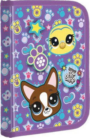 Пенал жесткий Littlest Pet Shop 20,5*14*3,5см ламинированный с клапаном