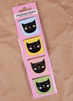 Закладки магнитные Funny Cats (4 шт) (МЗ2017-089)