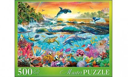 Пазл Masterpuzzle 500 эл 50*34,5см Адриан Честерман. Морской Мир МГМП500-6169
