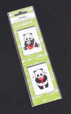 Магнитные закладки Панда (салатовая) (2 шт) (МЗ2017-107)