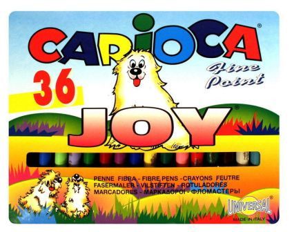 Фломастеры, Carioca, Joy, 36 цветов, в картонной коробке