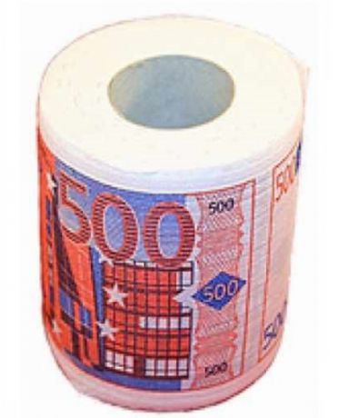 Туалетная бумага Филькина грамота"500 евро"