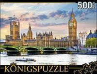 Пазл Konigspuzzle 500 эл Лондон. Вестминстерский дворец и Биг-Бен ГИК500-8306