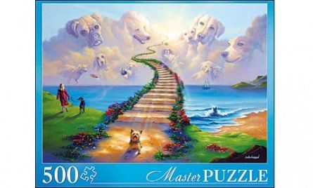 Пазл Masterpuzzle 500 эл 50*34,5см Джим Уоррен. Все Собаки Попадают В Рай-1 АЛМП500-6179