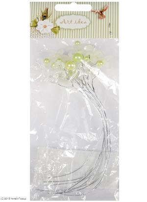 Набор для творчества, Букет льдинки из 6 цветков, цвет 51, салатовый