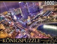 Пазл Konigspuzzle 1000 эл 68,5*48,5см Ночной Лас-Вегас АЛК1000-6480