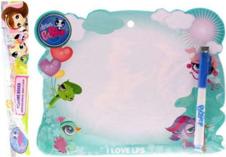 Доска "Пиши-стирай" Littlest Pet Shop (маркер с фетровым стирателем) LPBB-US1-Z158899