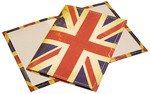 Обложка для паспорта, Лезар,"Британский флаг", 140х100 мм, кожезаменитель, пласт. карманы