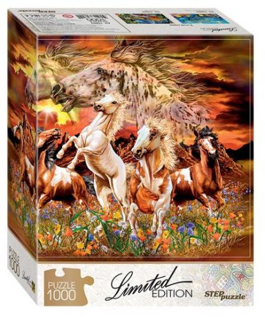 Пазл Step puzzle/Степ Пазл Найди 16 лошадей (Limited Edition) 1000эл.,68*48см. 79802