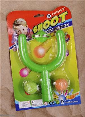 Игрушка, Рогатка с мягкими шариками на блистере 11-01376-1222-33