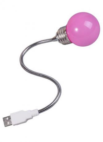 Лампа USB (22см) розовая