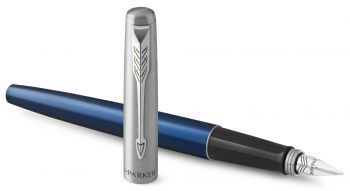 Ручка перьевая Parker/Паркер Jotter Core F63 (2030950) Royal Blue CT M сталь нержавеющая подар.кор.