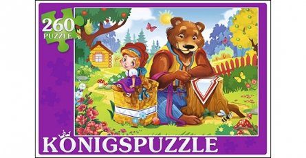 Пазл, Konigspuzzle 260эл.Маша И Медведь Пк260-5857