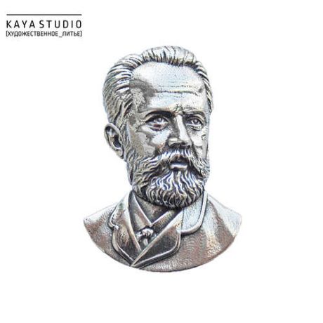 Сувенир, Значок Kaya Studio «Чайковский», бронза KS-036