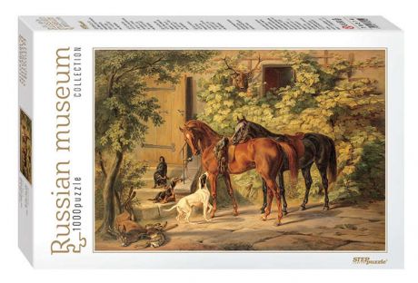 Пазл Step puzzle/Степ Пазл 1000 эл. 680*480 Коллекция Русские музеи Лошади у крыльца
