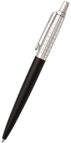 Ручка шариковая Parker/Паркер Jotter Premium K172 (S0908860) Satin Black SS Chiseled M синие чернила